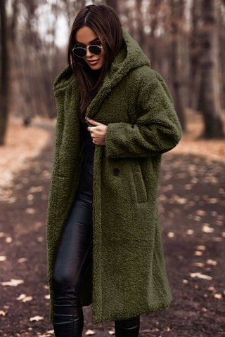 Helen - Stijlvolle Lange Teddy Winterjas