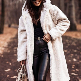 Helen - Stijlvolle Lange Teddy Winterjas