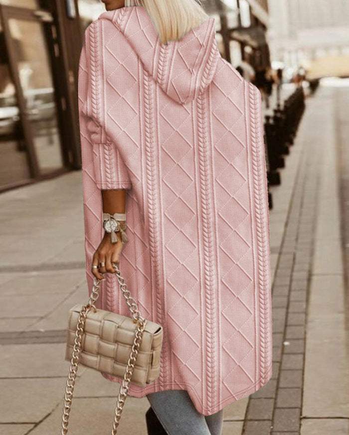 Melanie - Stijlvolle Gebreide Oversized Winterjas