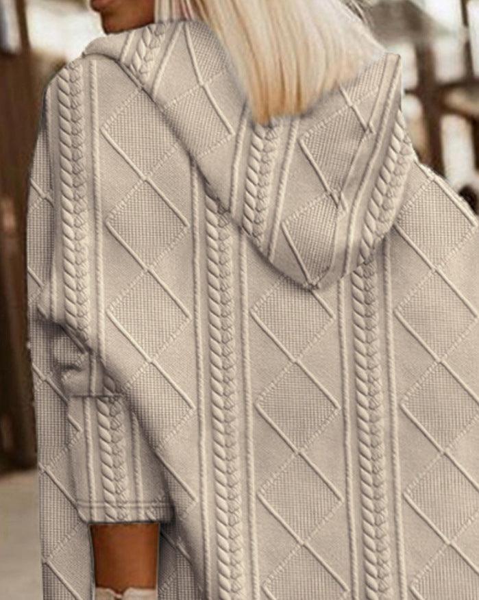 Melanie - Stijlvolle Gebreide Oversized Winterjas