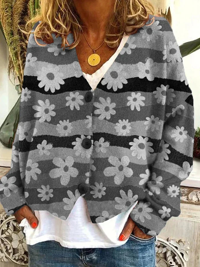 Suzanne - Stijlvol Vintage Gebloemd Vest