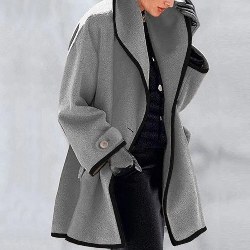 Karen - Elegante Wollen Korte Mantel Winterjas