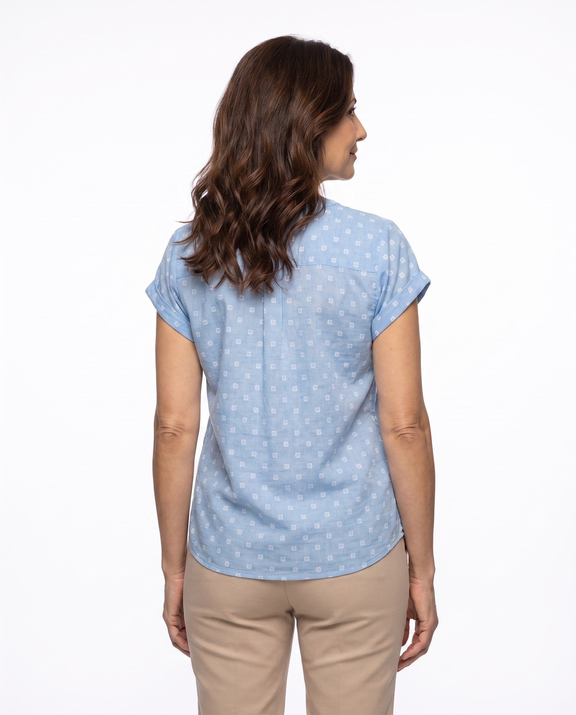 Blouse met Knopen en Print