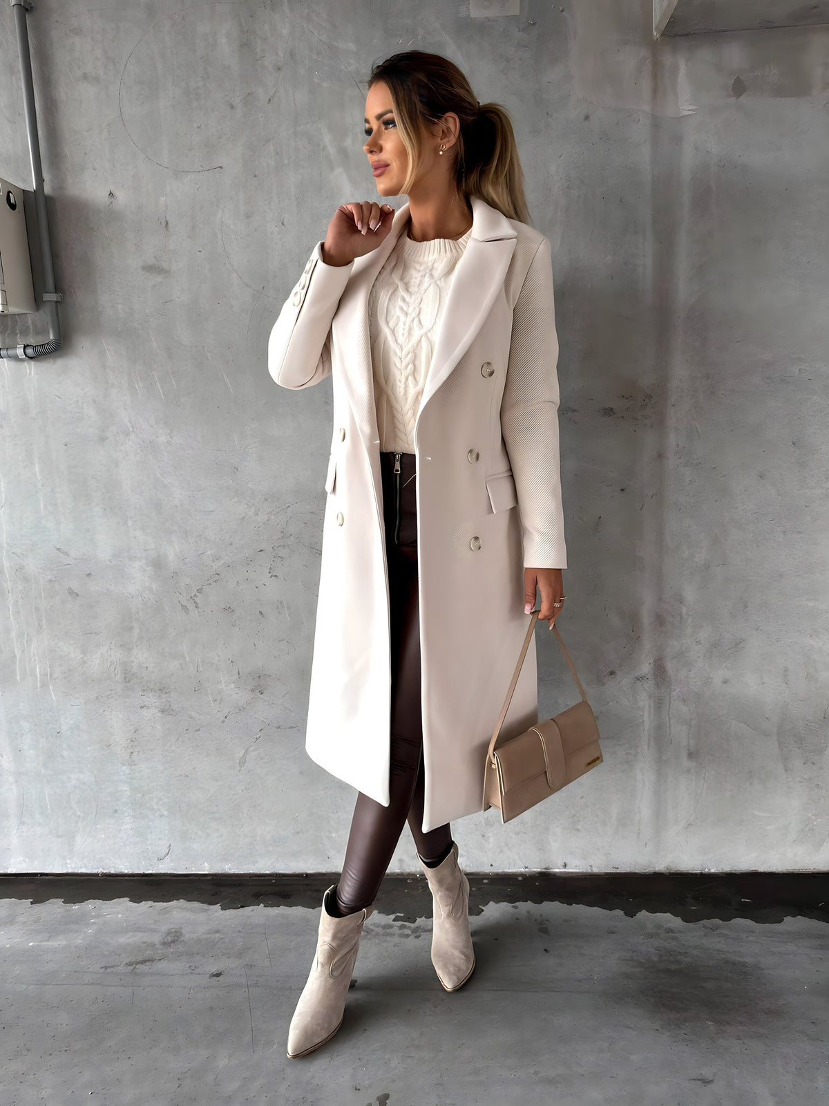 Helen - Elegante Lange Mantel