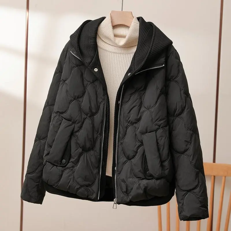 Linda - Elegante Gewatteerde Gebreide Winterjas