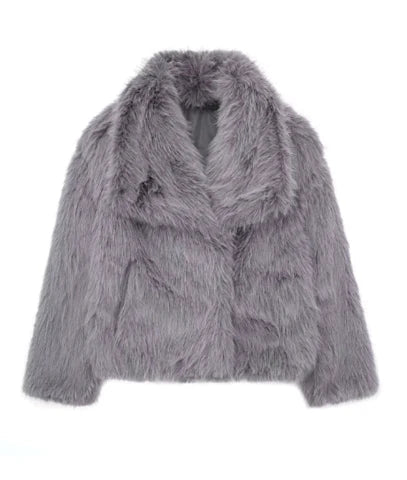 Julie - Stijlvolle Oversized Bont Winterjas