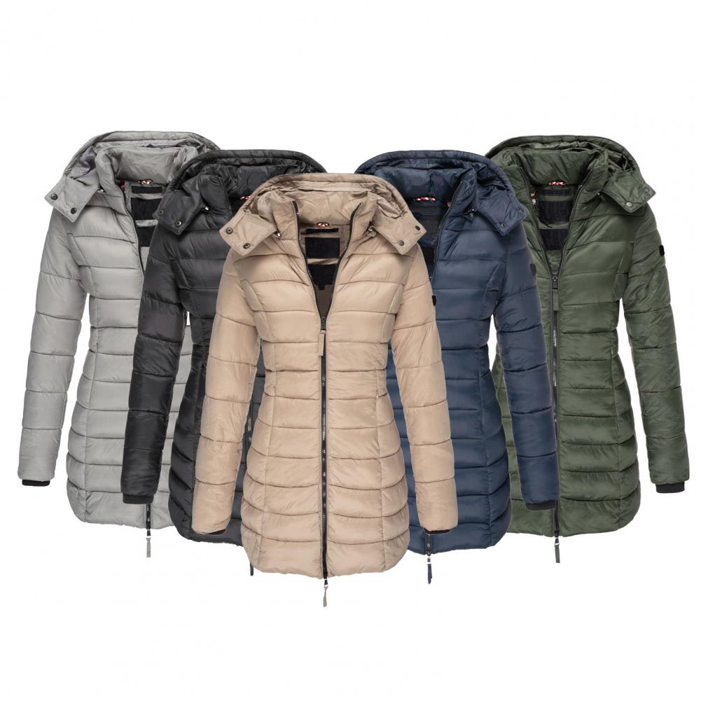Marlies - Elegante Getailleerde Lange Winterjas