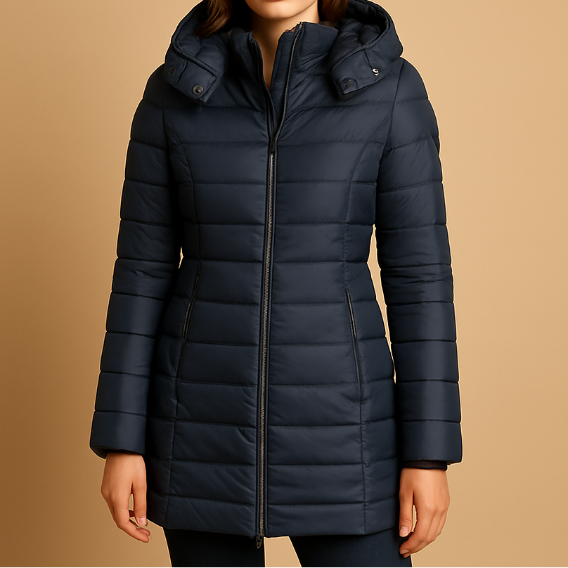 Nicole | Elegante Warme Gewatteerde Winterjas