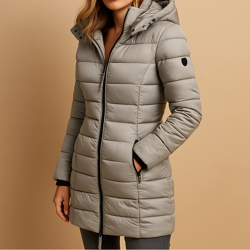 Nicole | Elegante Warme Gewatteerde Winterjas
