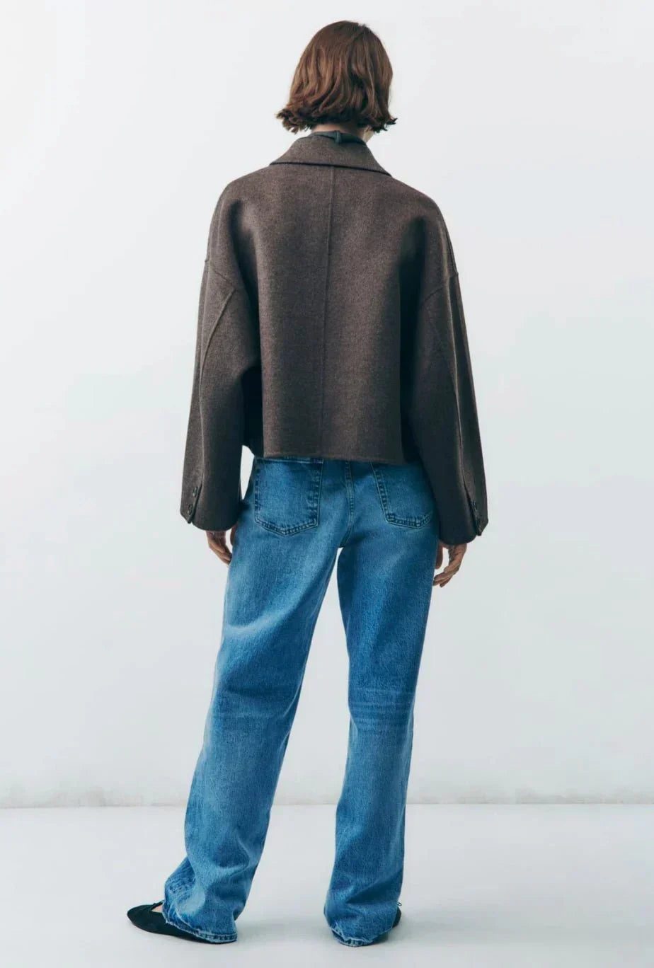 Karin - Stijlvolle Oversized Wollen Jas