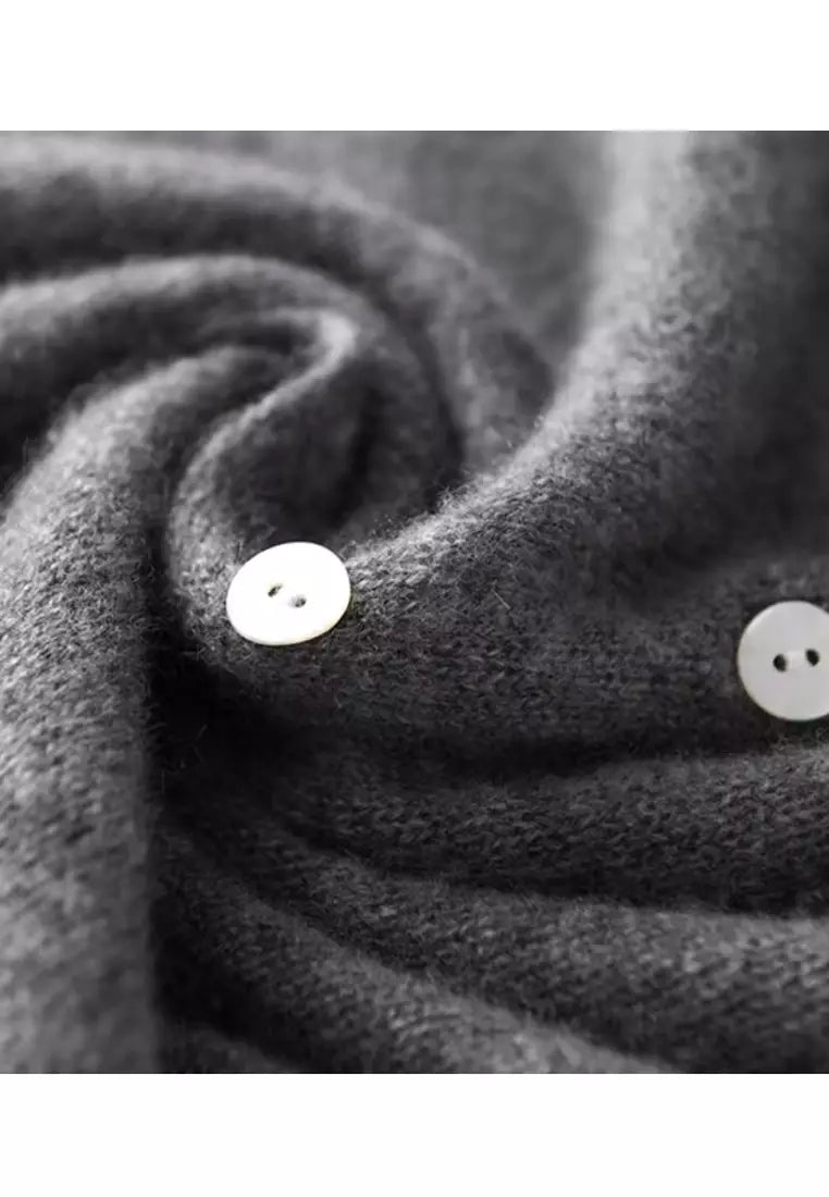 Angela - Verfijnd Asymmetrisch Cashmere Vest
