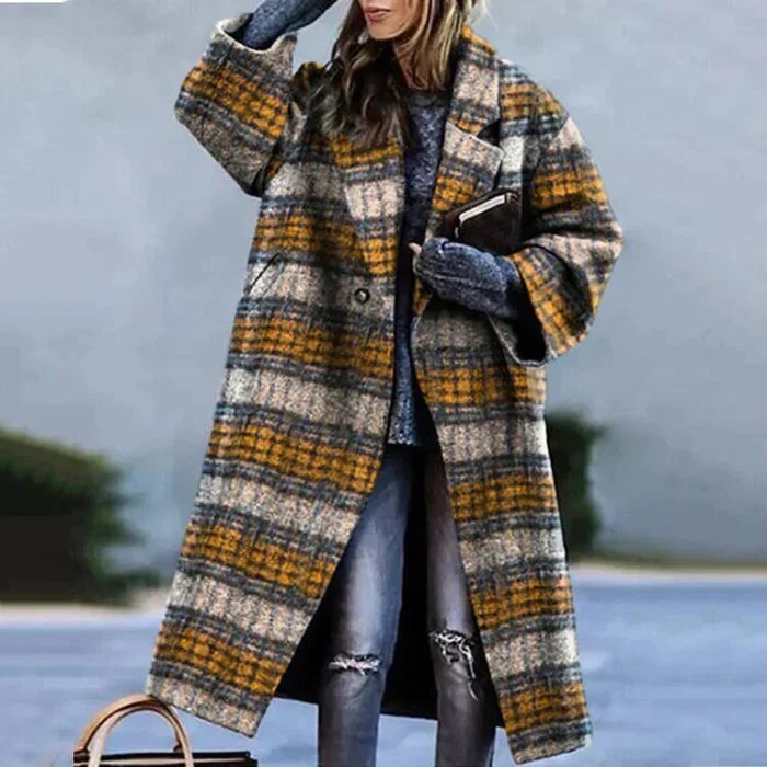 Saskia - Elegante Oversized Wollen Mantel