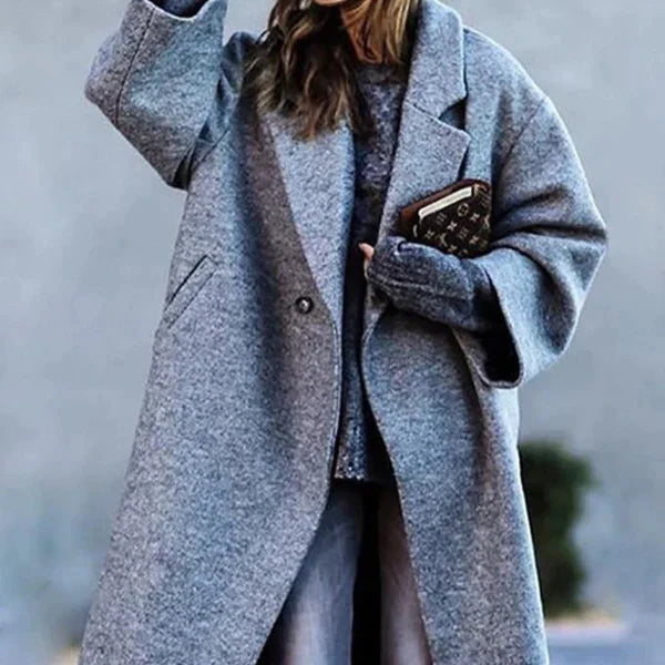 Saskia - Elegante Oversized Wollen Mantel