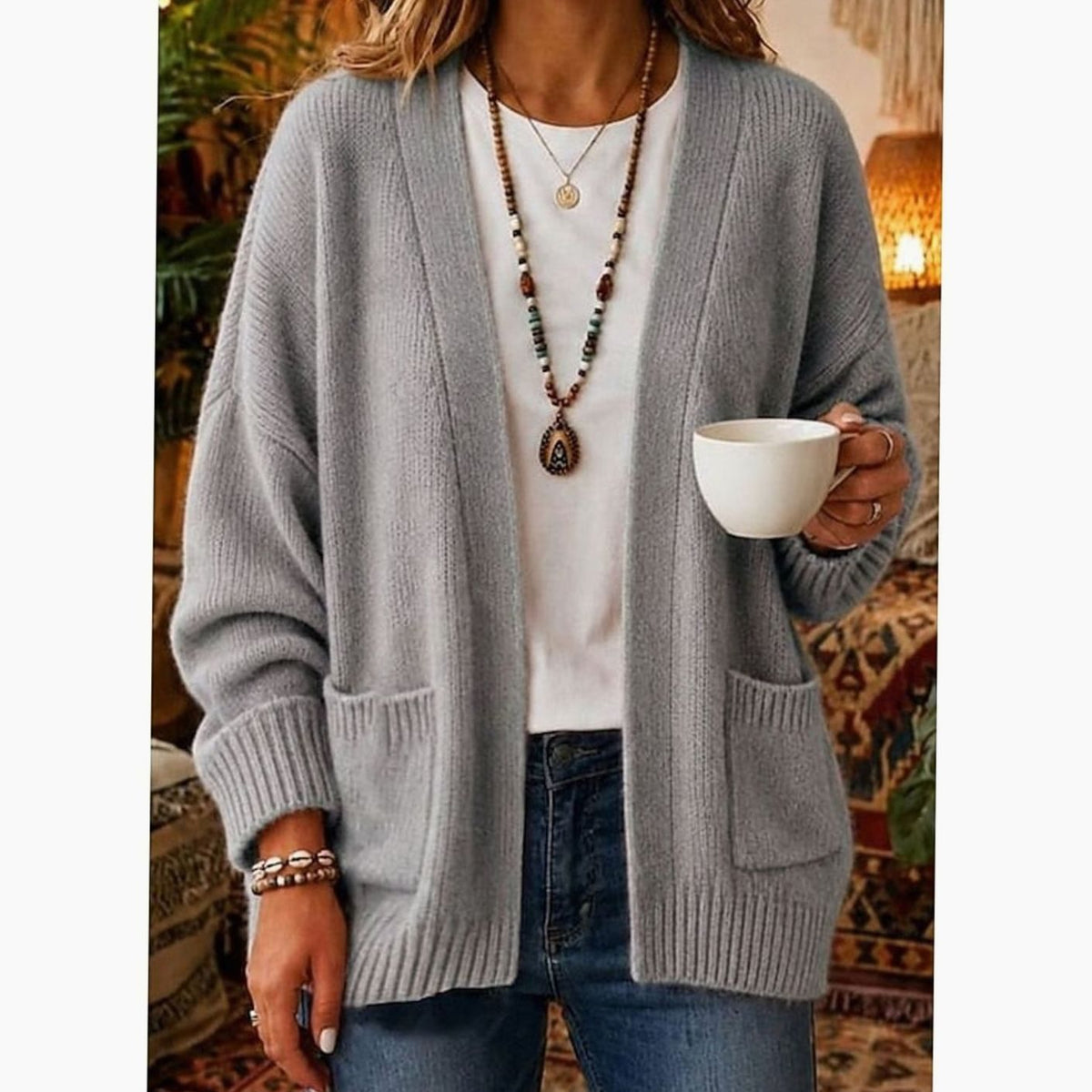 Ellen - Elegant Oversized Gebreid Vest