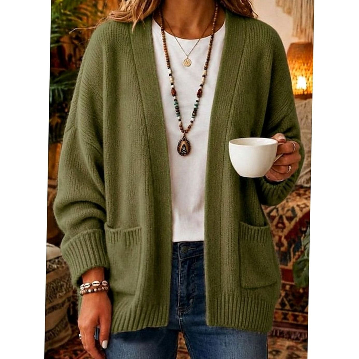 Ellen - Elegant Oversized Gebreid Vest