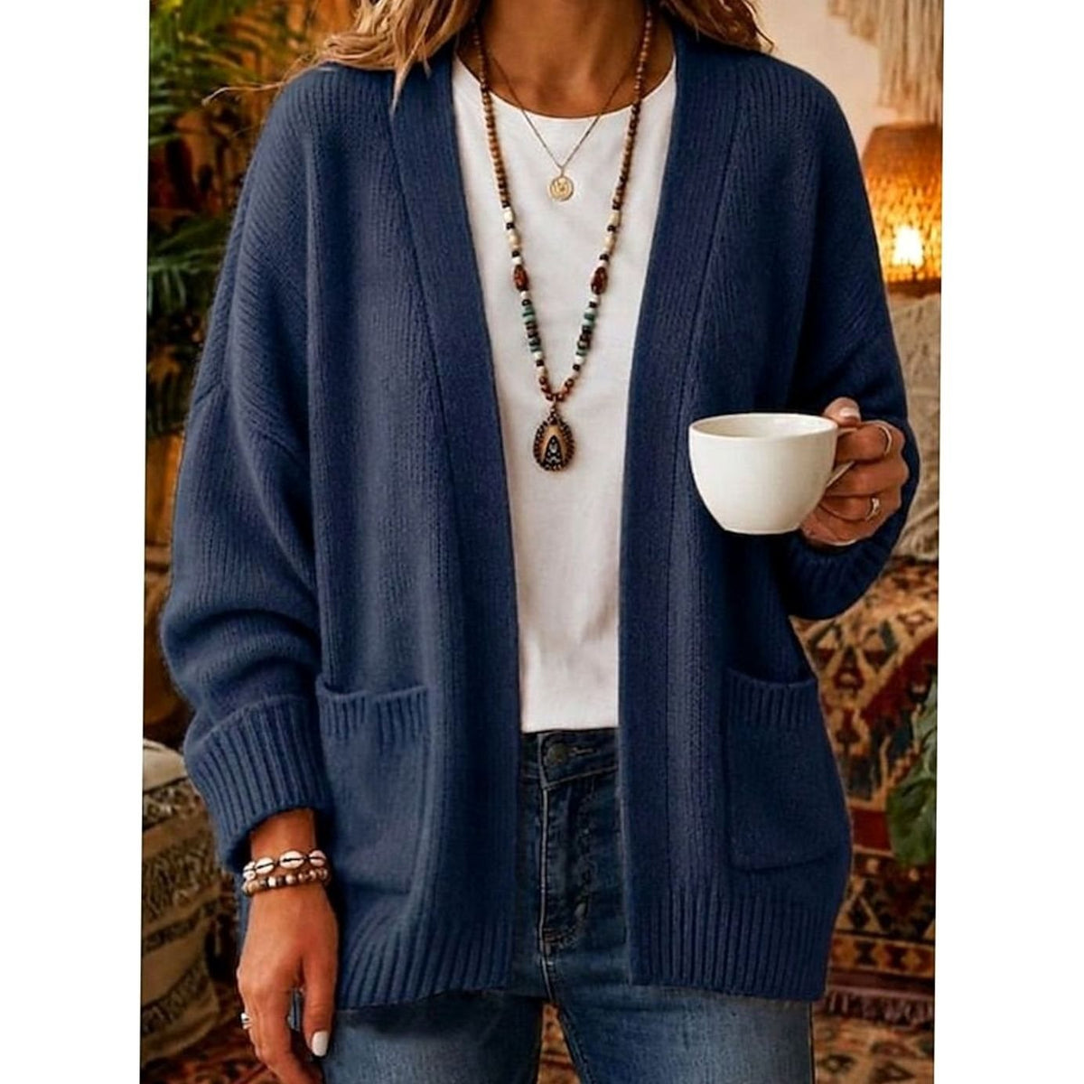 Ellen - Elegant Oversized Gebreid Vest