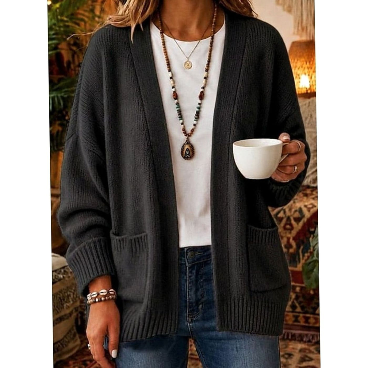 Ellen - Elegant Oversized Gebreid Vest