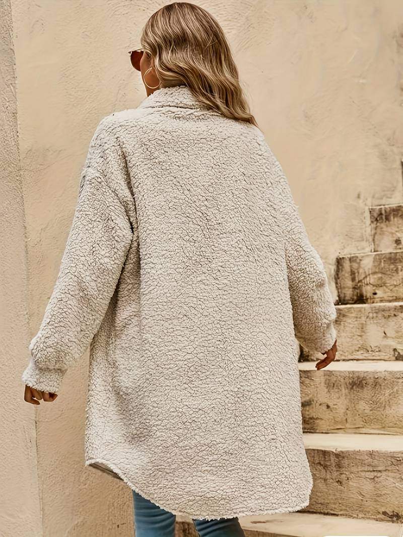 Angela - Comfortabele Oversized Teddy Winterjas