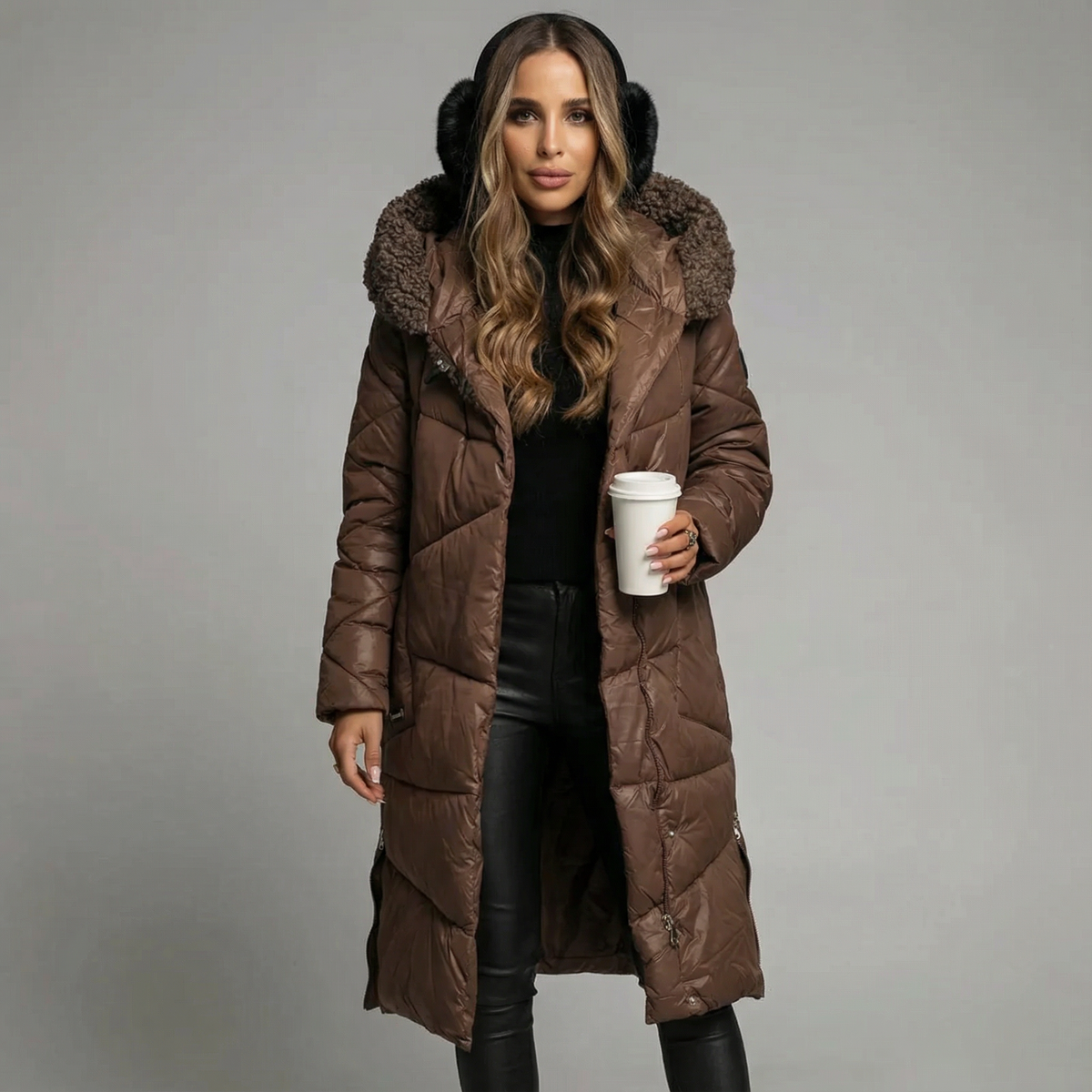 Melanie | Elegante Warme Gewatteerde Parka Jas