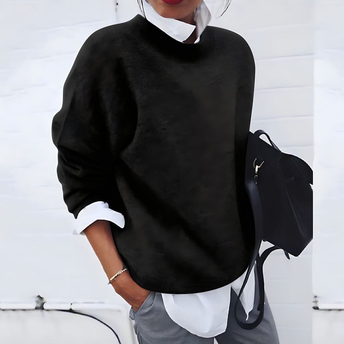 Alison - Elegante Oversized Ronde Hals Trui
