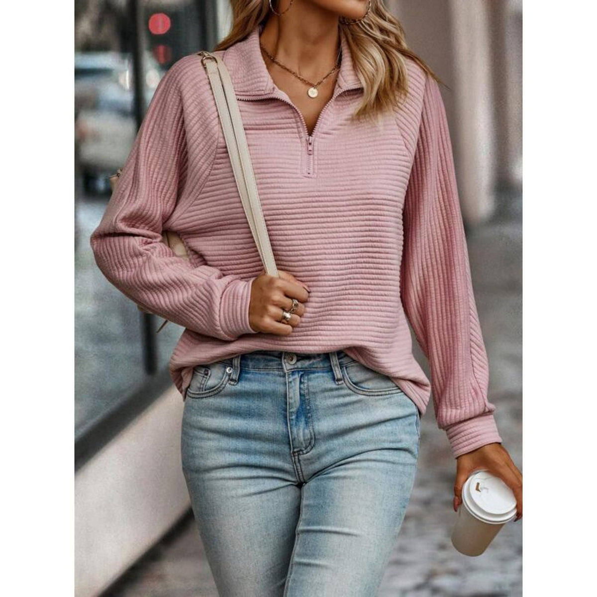 Deborah - Stijlvolle Ribgebreide Sweater