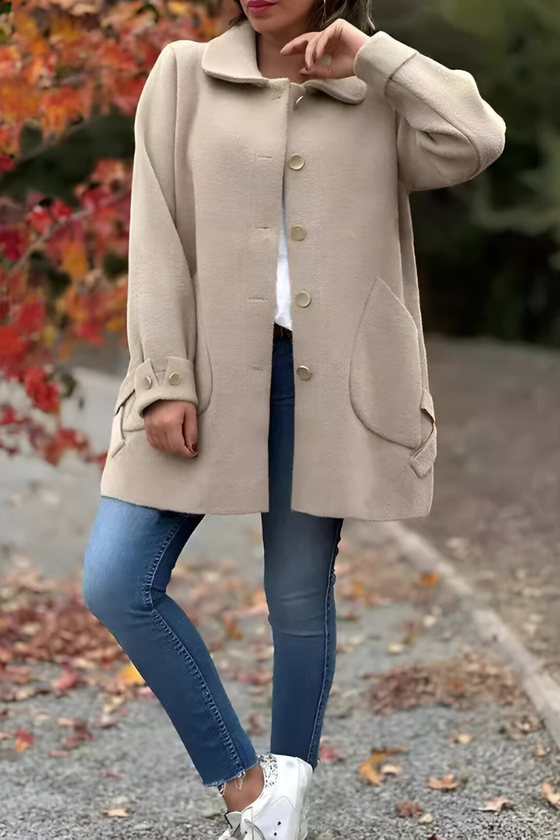 Manon | Stijlvolle Lange Klassieke Jas