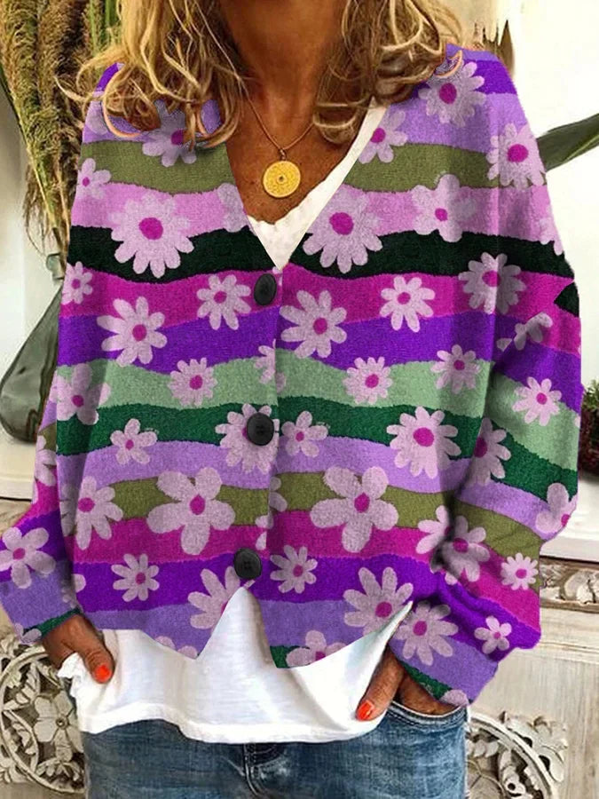 Suzanne - Stijlvol Vintage Gebloemd Vest