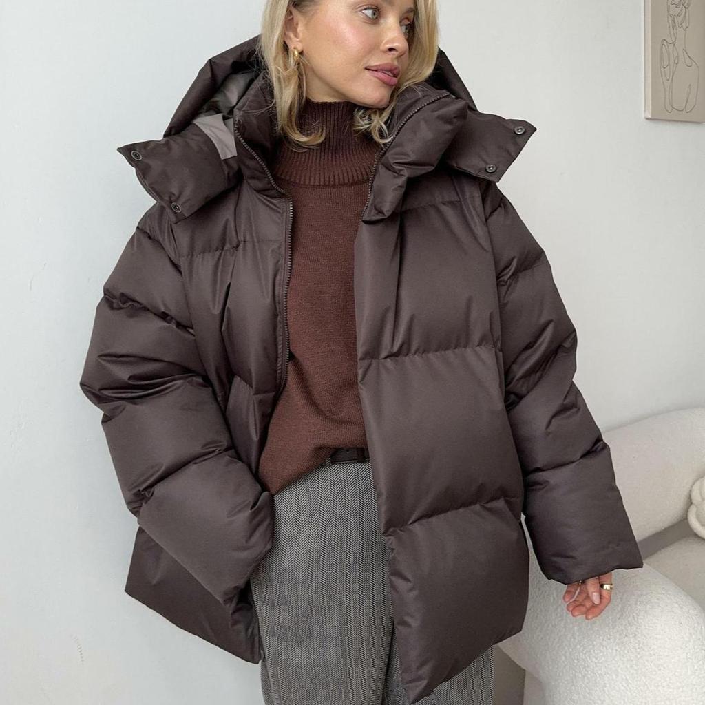 Jacqueline - Elegante Wijde Donzen Winterjas