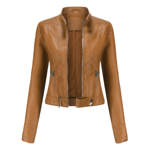 Louise - Elegante Korte Leren Jas