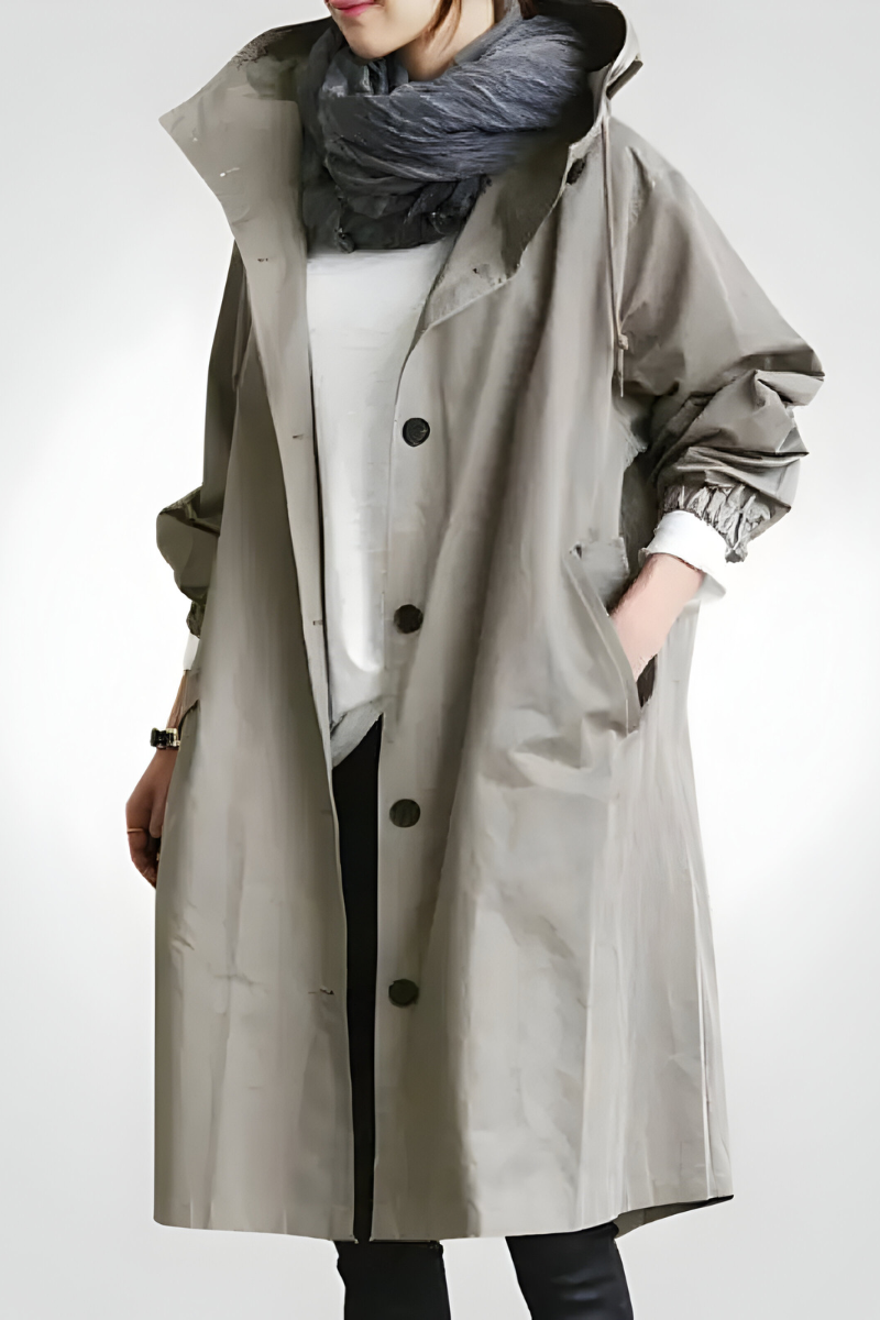 Alison | Stijlvolle Lange Oversized Regenjas