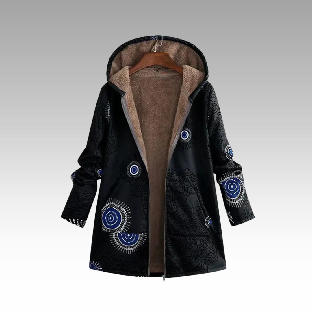 Sophie - Stijlvolle Gevoerde Retro Winterjas