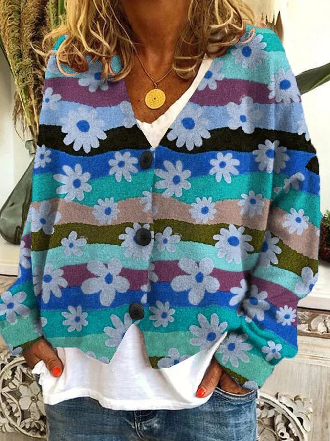 Suzanne - Stijlvol Vintage Gebloemd Vest