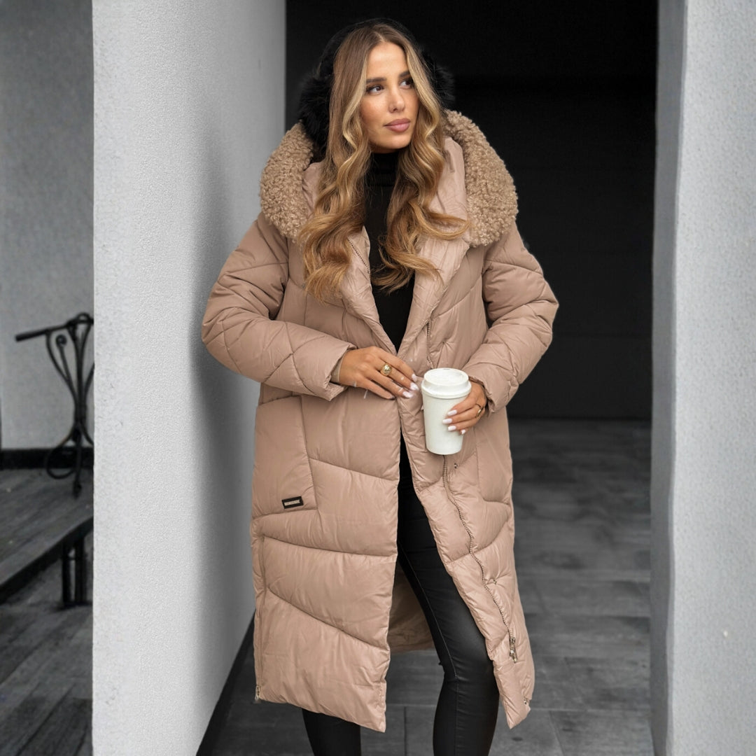 Melanie | Elegante Warme Gewatteerde Parka Jas