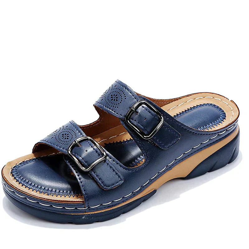 Orthopedische Sleehak-Sandalen met Gesp
