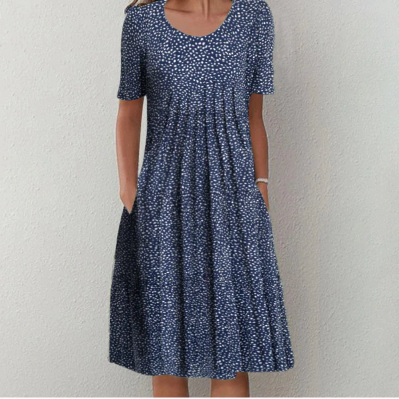 Bloemenprint Midi-jurk met Zakken