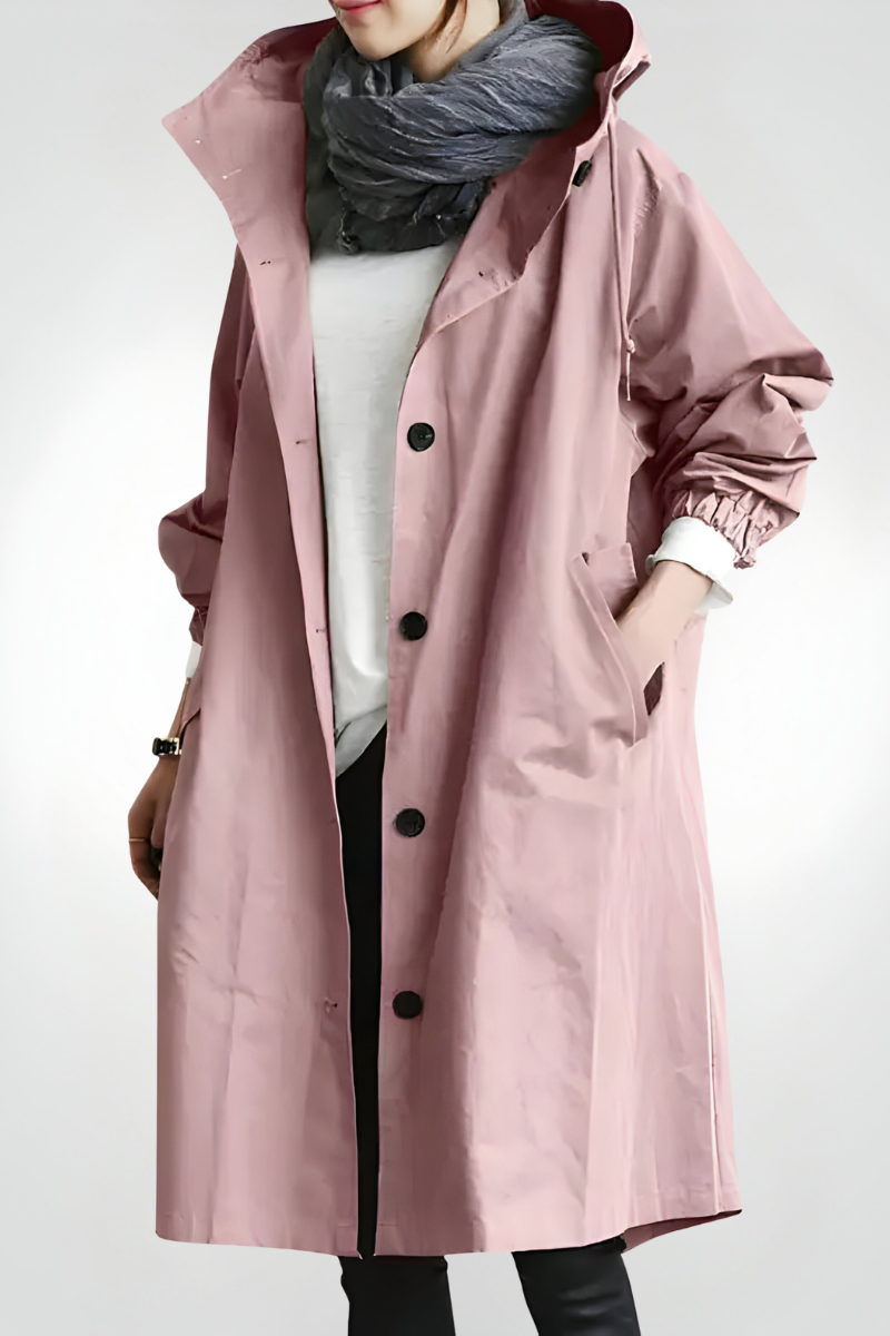 Alison | Stijlvolle Lange Oversized Regenjas