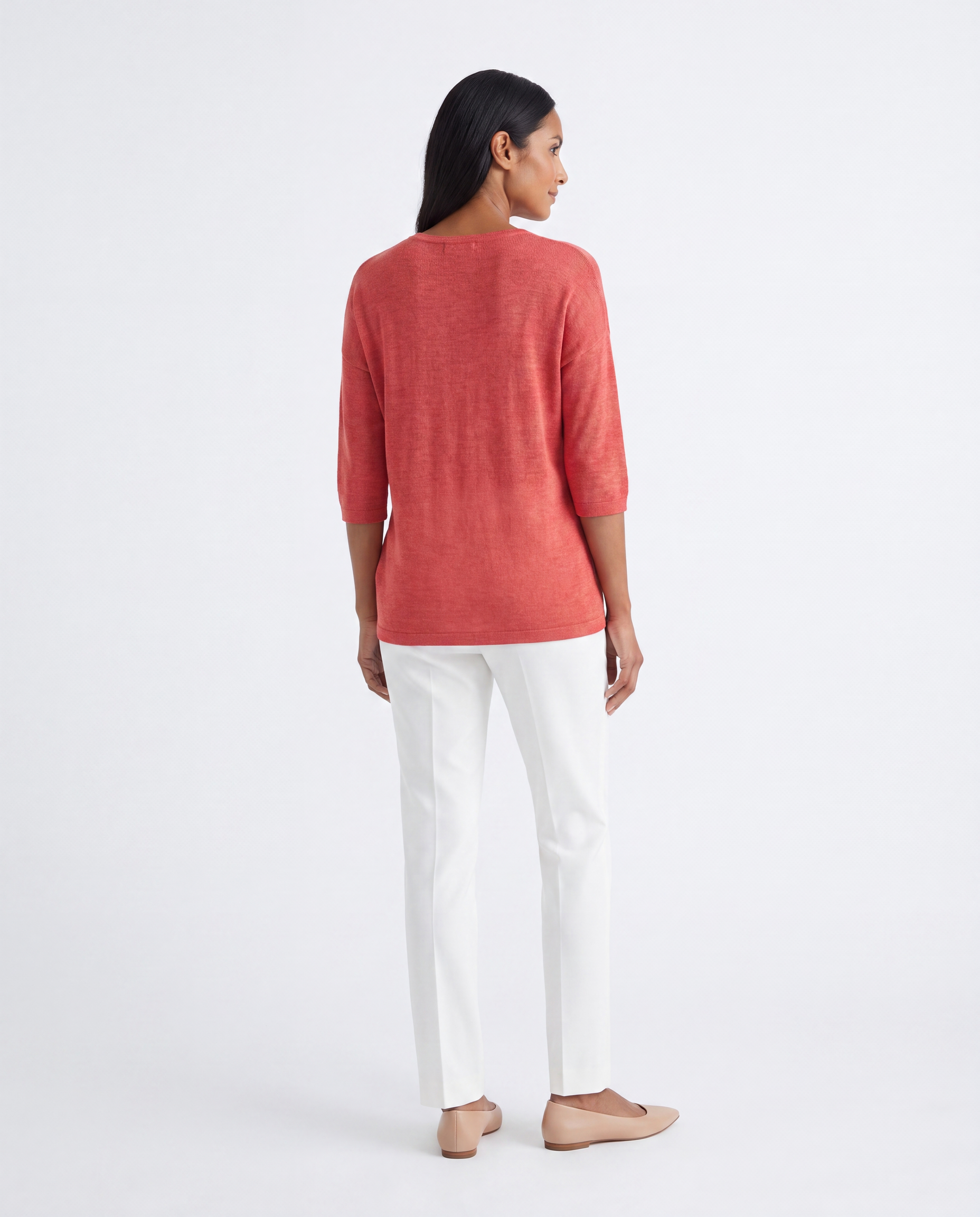 Fijngebreide Oversized Top met V-hals