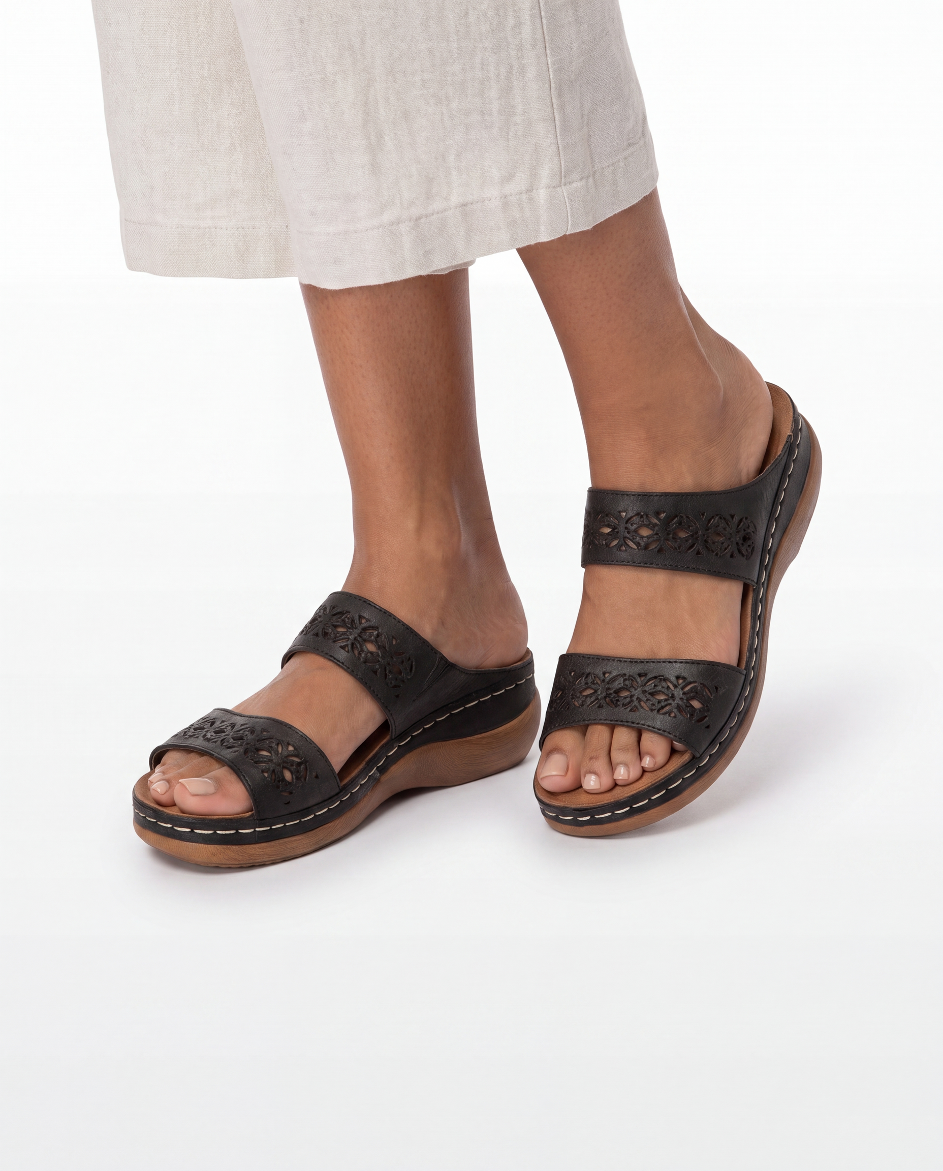 Orthopedische Sleehak Sandalen met Open Teen