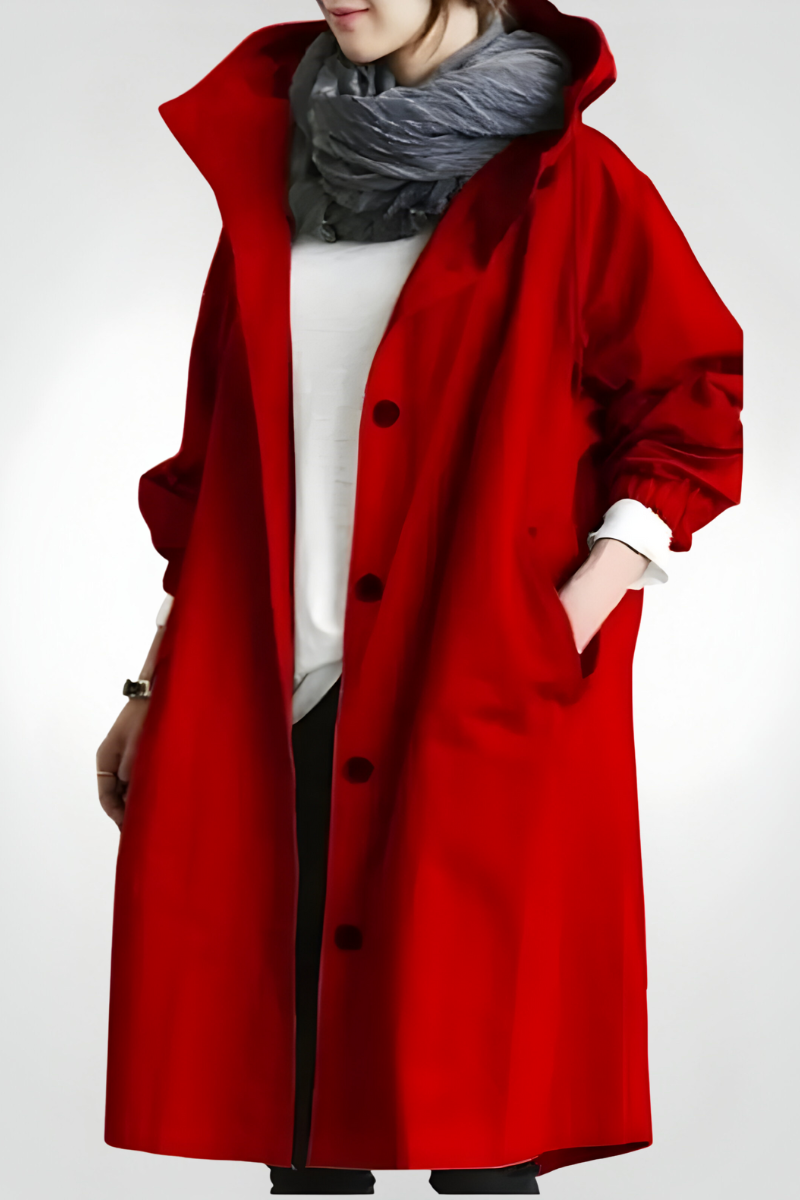 Alison | Stijlvolle Lange Oversized Regenjas