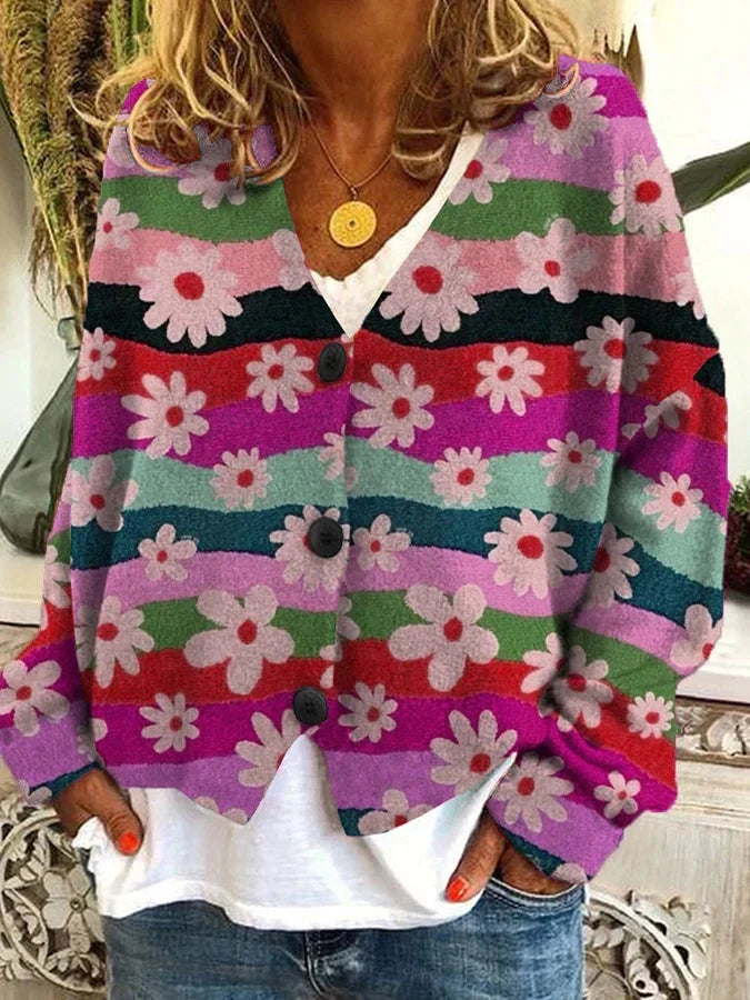 Suzanne - Stijlvol Vintage Gebloemd Vest
