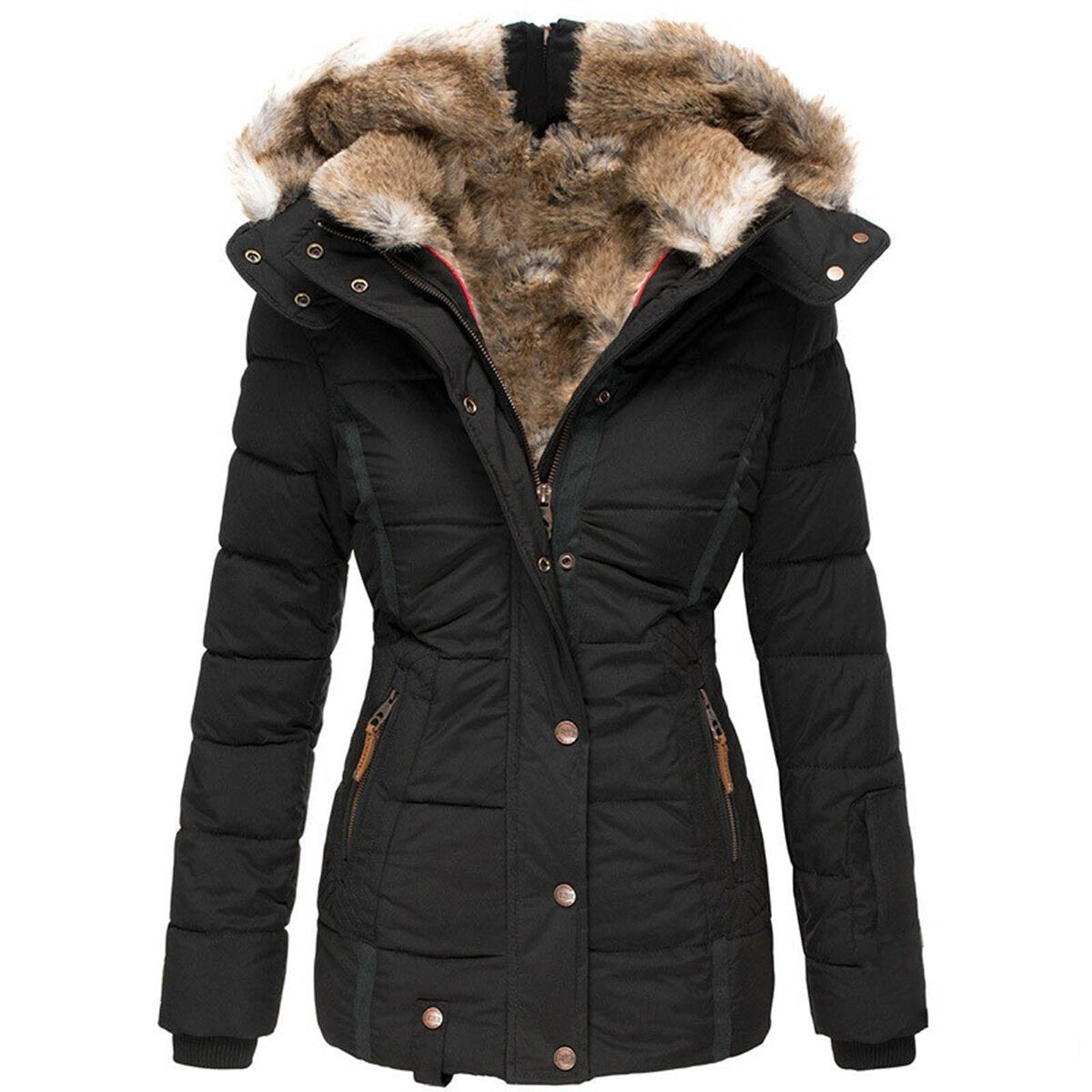 Ingrid - Comfortabele Korte Parka Winterjas