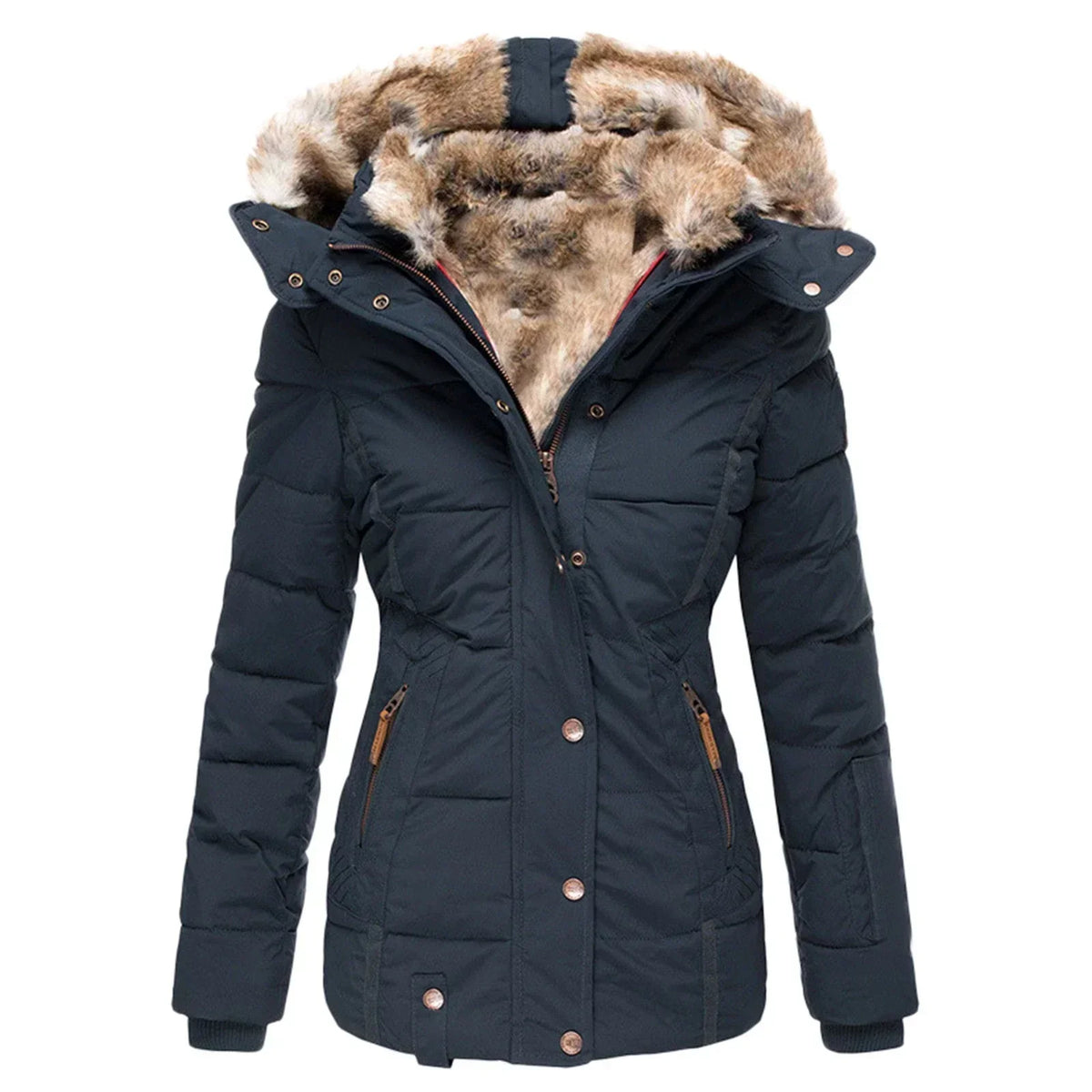 Ingrid - Comfortabele Korte Parka Winterjas