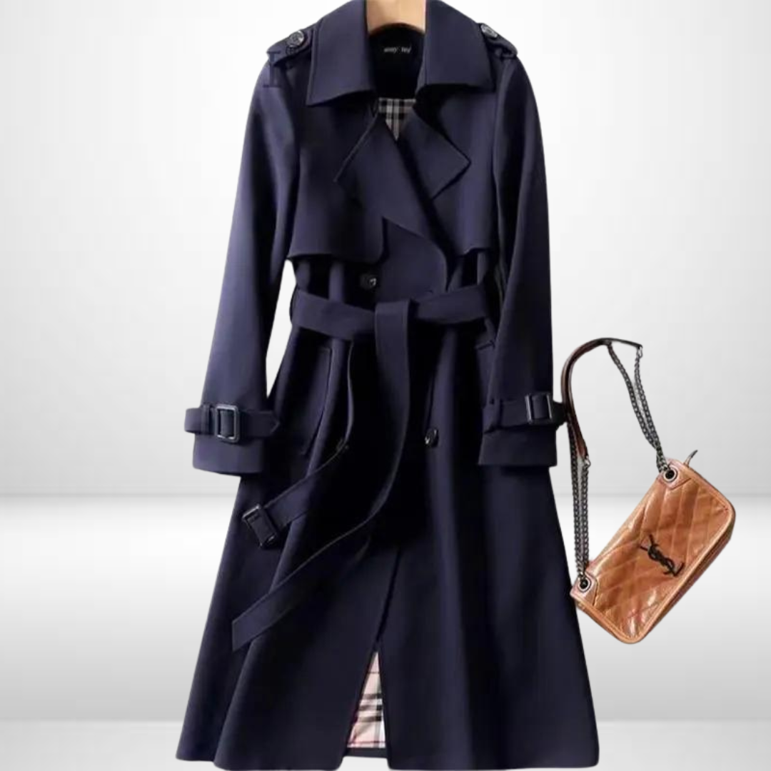 Yvonne - Elegante Lange Trenchcoat