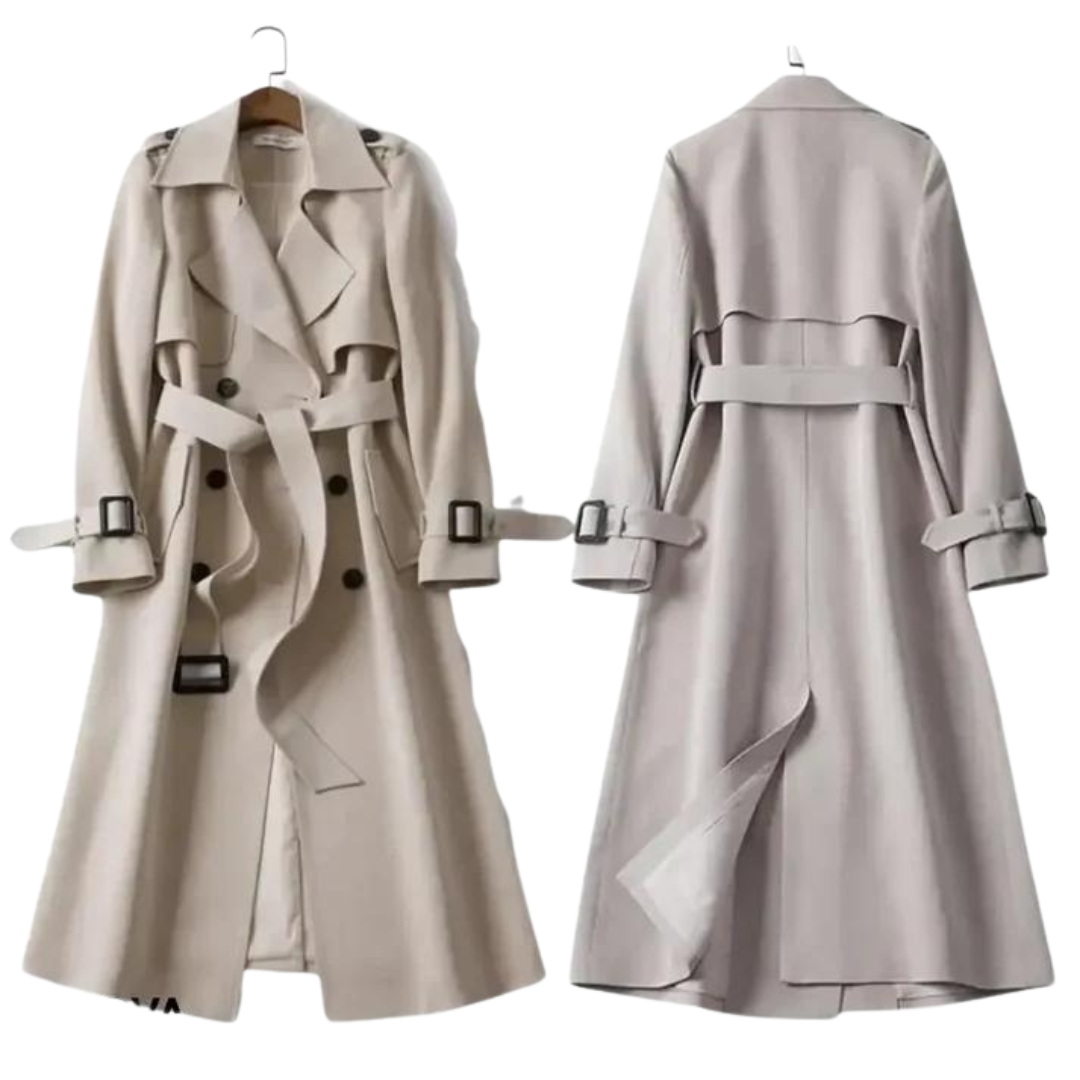 Yvonne - Elegante Lange Trenchcoat