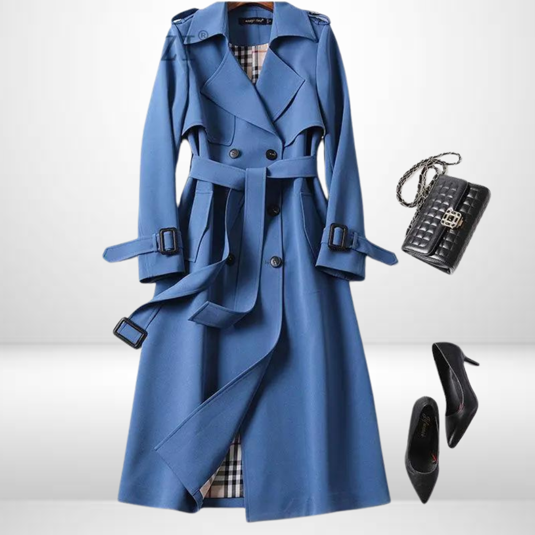 Yvonne - Elegante Lange Trenchcoat