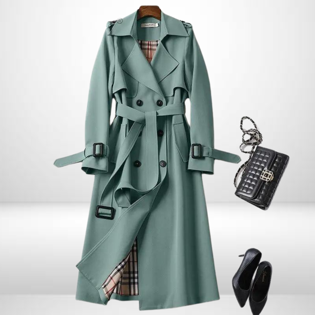 Yvonne - Elegante Lange Trenchcoat