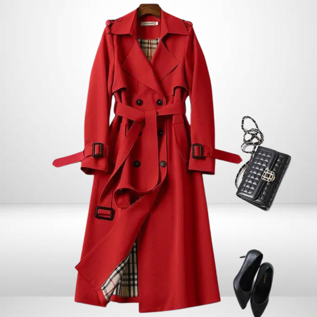Yvonne - Elegante Lange Trenchcoat