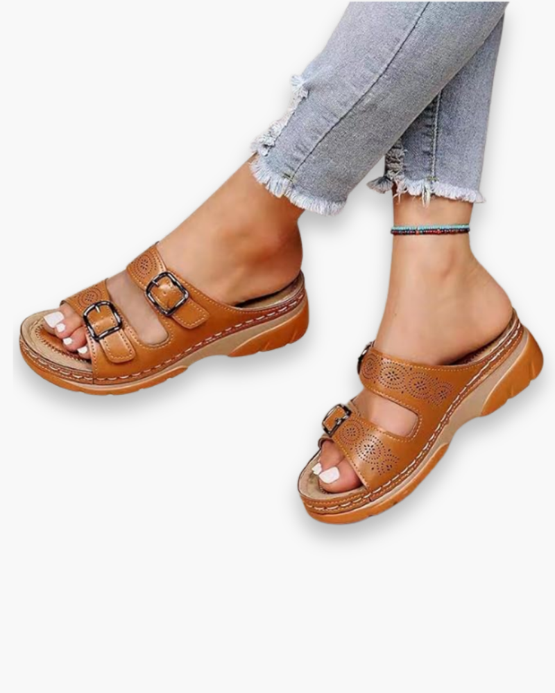 Orthopedische Sandalen met Gesp Details