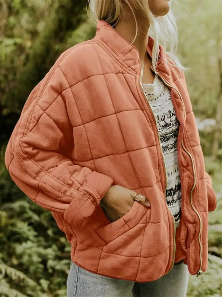 Nathalie - Stijlvolle Gewatteerde Bomber Winterjas