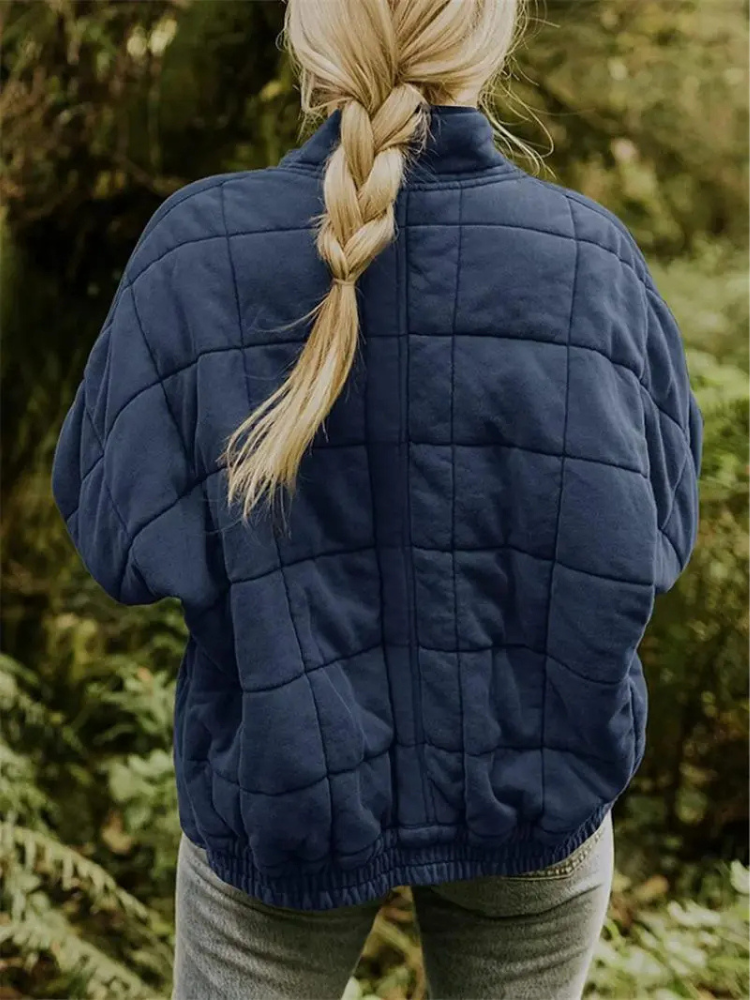 Nathalie - Stijlvolle Gewatteerde Bomber Winterjas